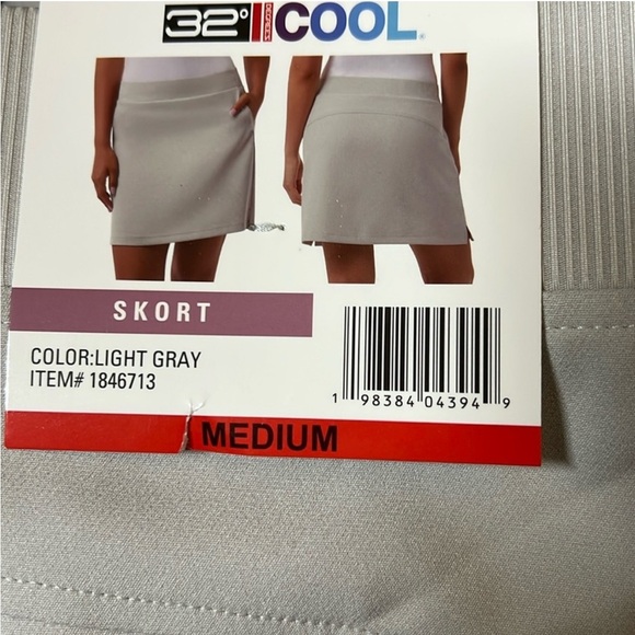 NWT 32 Degrees Women's Skort Light Gray skort - Picture 5 of 8